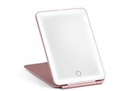 UNIQ LED Lighted Vanity Travel Mirror - Sammenleggbart LED-speil - Rosa