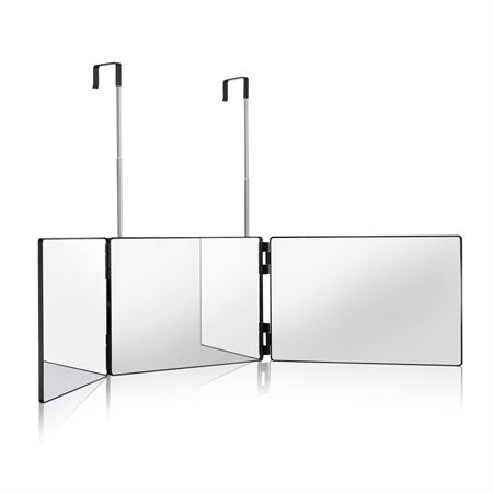 UNIQ Sammenleggbart Sminke Speil med Oppheng - 3-delt Hengende Speil