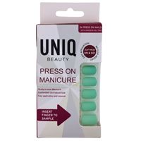 UNIQ Click On / Press On Manicure Negler - Mintgrønn - 24 stk